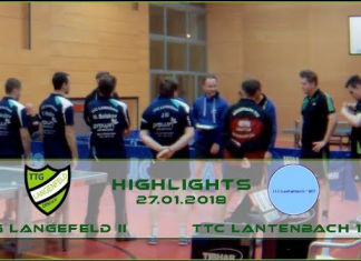 NRW Liga 3: TTG Langenfeld vs. TTC Lantenbach | Spielzusammenfassung/Highlights – 27.01.2018