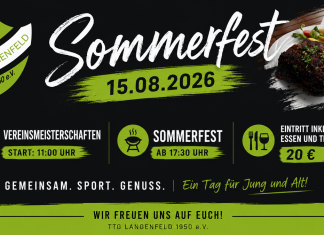Sommerfest und Vereinsmeisterschaften 15.08.2026 Sommerfest und Vereinsmeisterschaften 2026
